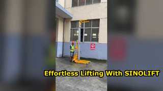 Bekijk de SINOLIFT ELGA-DC semi-elektrische aluminium materiaalliftdemo