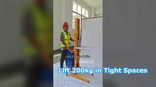 Compacte elektrische stapelaar – Heft 200 kg tot 2,25 meter