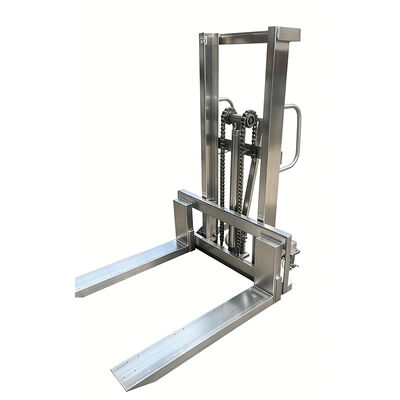304 Stainless Steel Pallet Truck, Manual Lift, Hydraulic Forklift