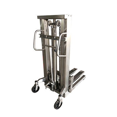 304 Stainless Steel Pallet Truck, Manual Lift, Hydraulic Forklift